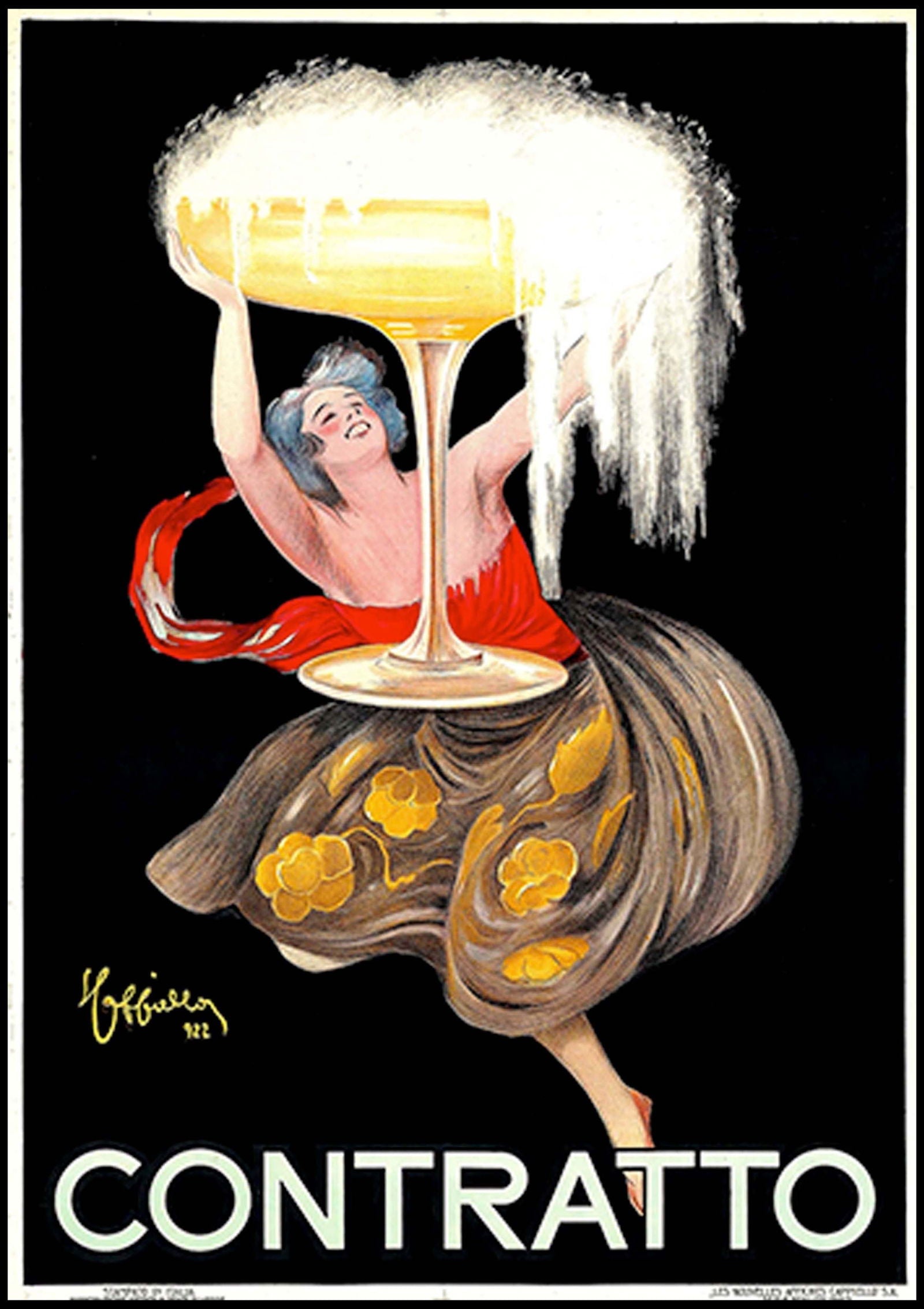 Leonetto Cappiello - Contratto Poster - Hakyarts