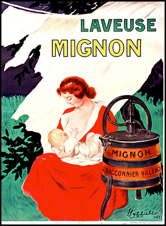 Leonetto Cappiello -  Laveuse Mignon Poster - Hakyarts