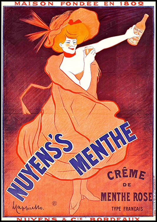 Leonetto Cappiello poster - Nuyens’s Menthe - Hakyarts