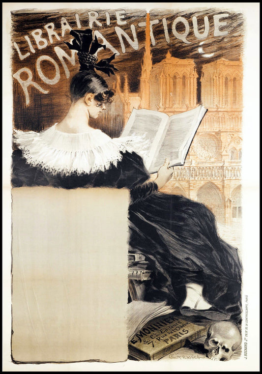 Librairie Romantique Poster - Hakyarts