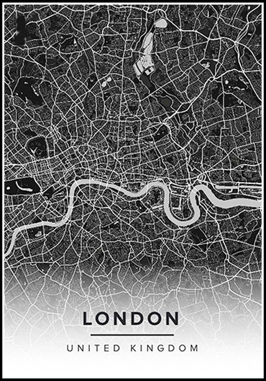 London Map Poster - Hakyarts