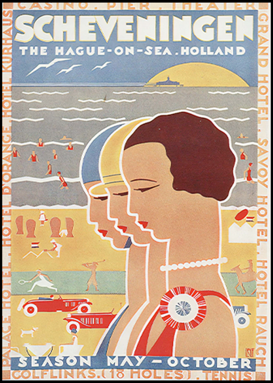 Louis Kalff - The Hague-On-Sea Holland Poster - Hakyarts