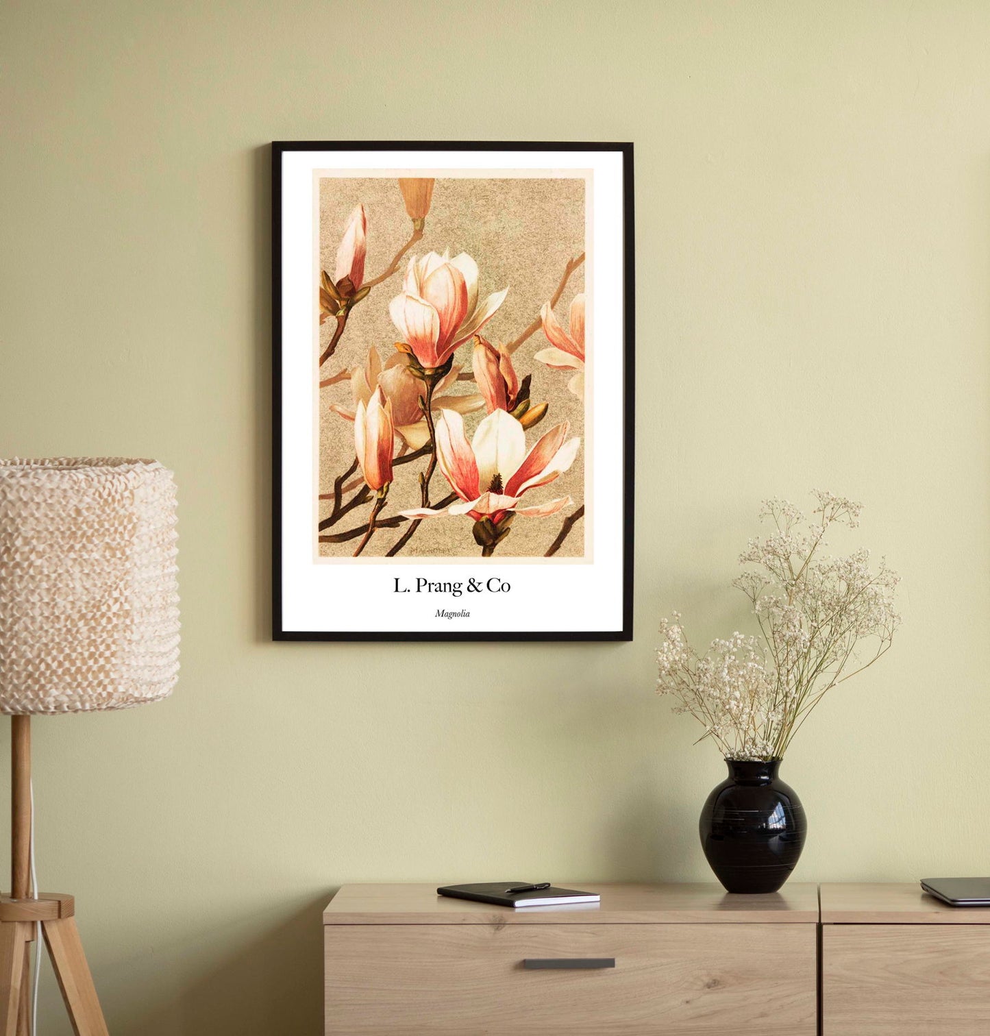 Louis Prang & Co - Magnolia Poster - Hakyarts