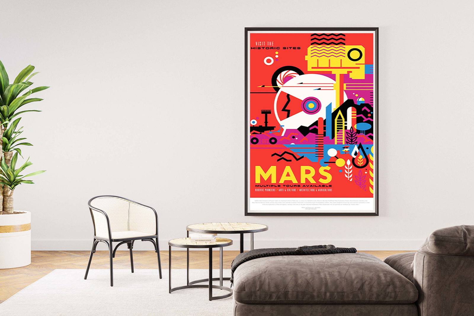 Mars Travel Poster - Hakyarts