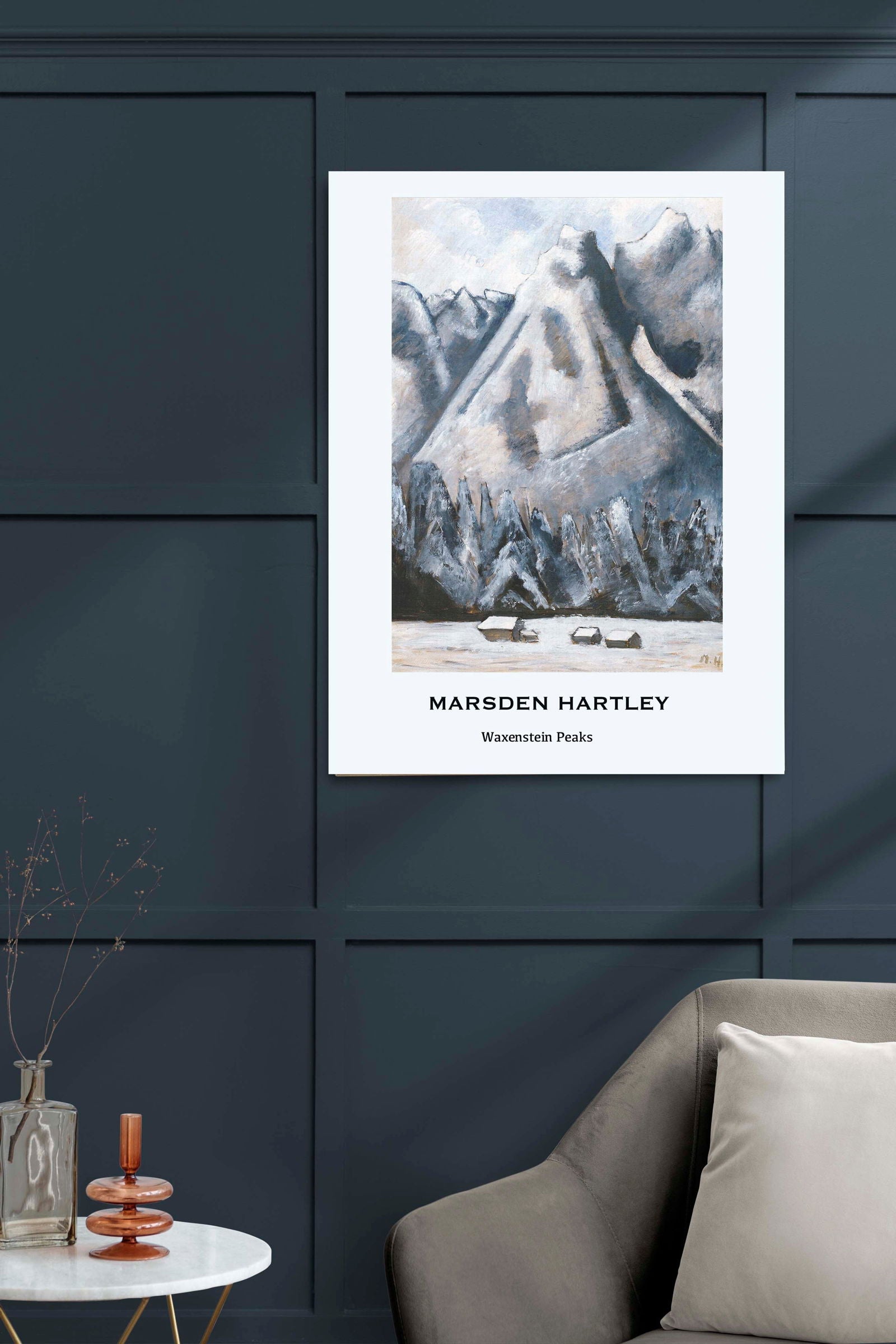 Marsden Hartley - Waxenstein Peaks Poster - Hakyarts