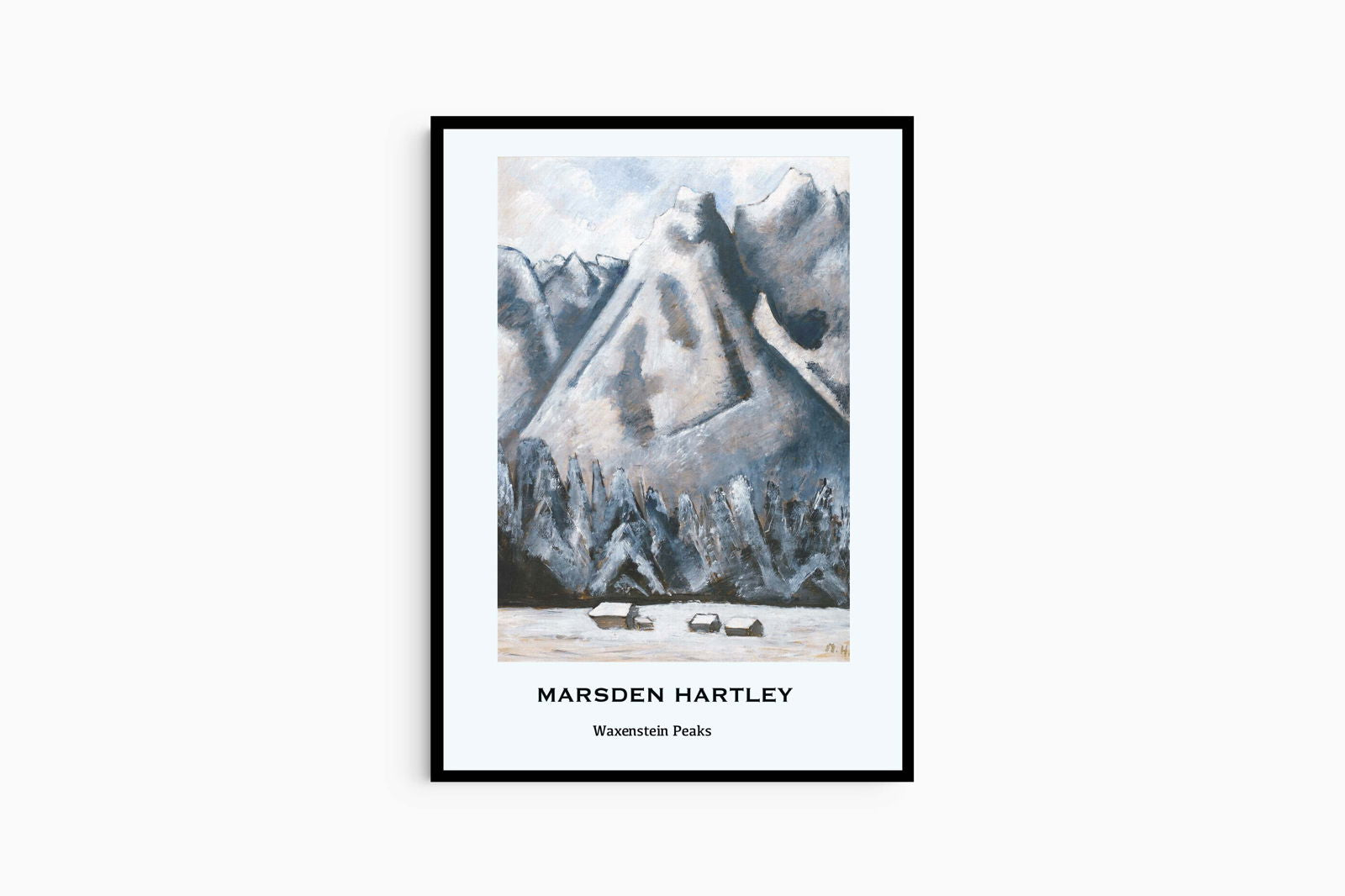 Marsden Hartley - Waxenstein Peaks Poster - Hakyarts