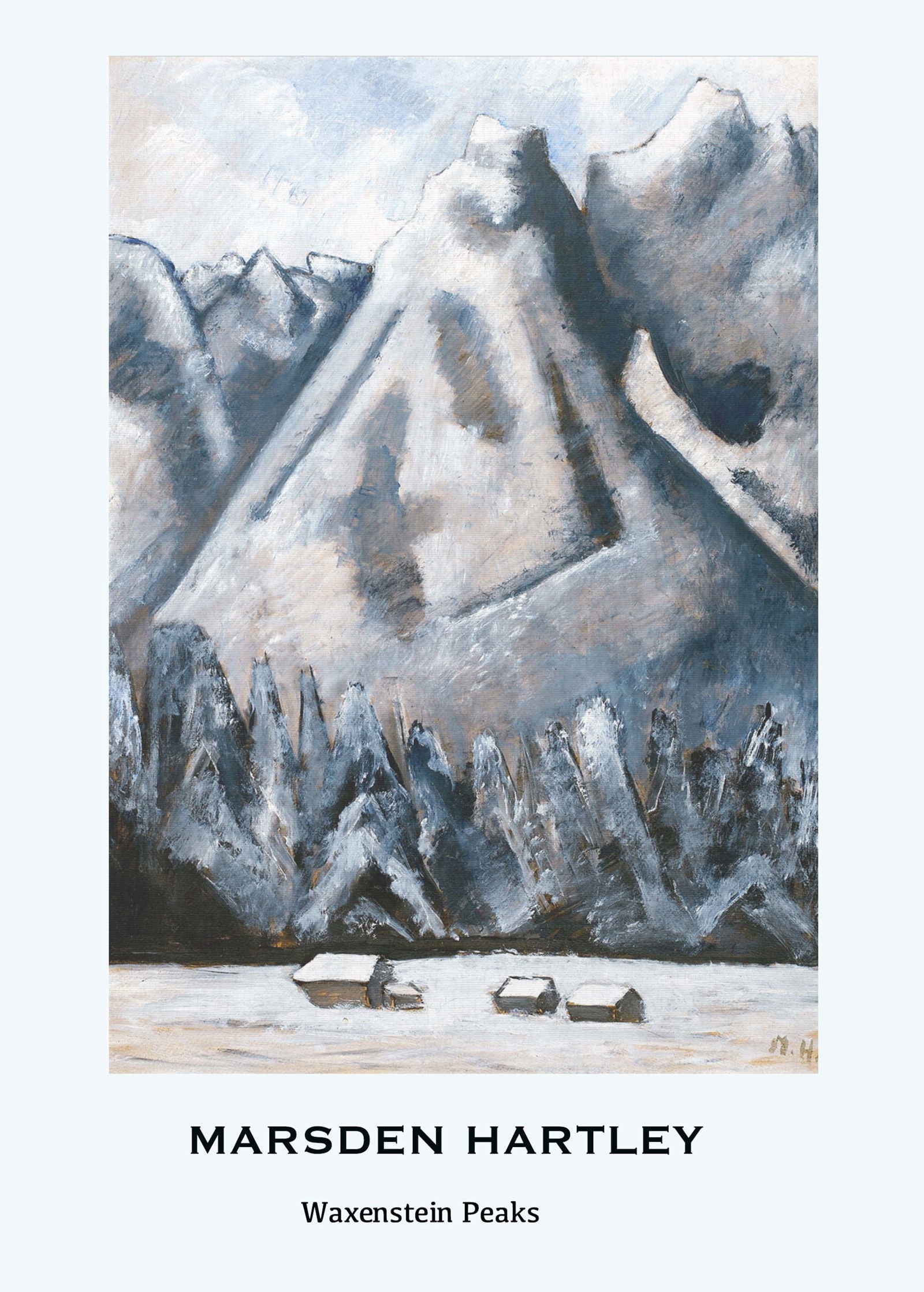 Marsden Hartley - Waxenstein Peaks Poster - Hakyarts