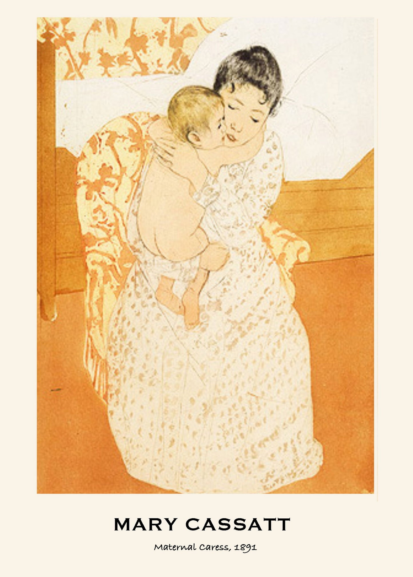 Mary Cassatt - Maternal Caress - Hakyarts