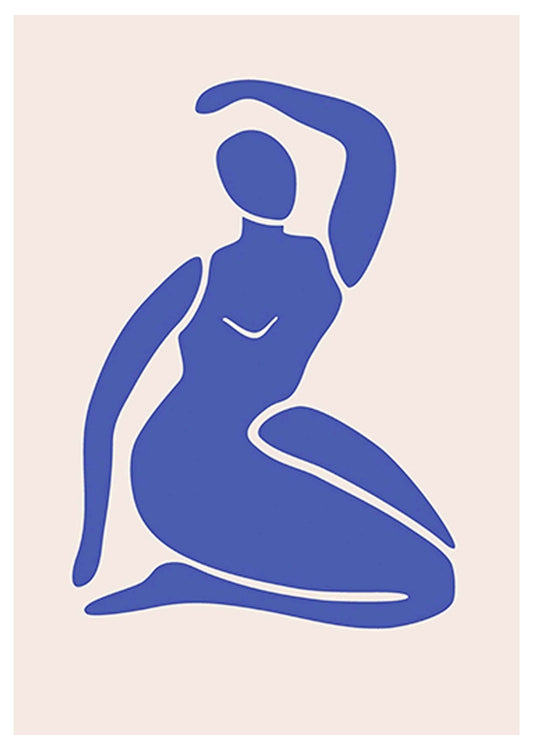 Matisse Inspired Contemporary Woman Figure No1 Poster - Hakyarts