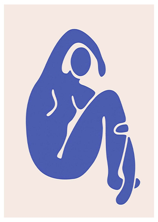 Matisse Inspired Contemporary Woman Figure No2 Poster - Hakyarts