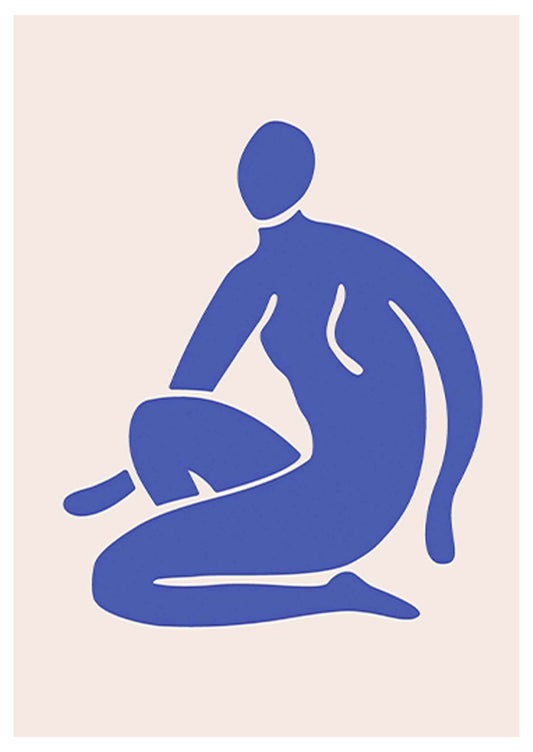 Matisse Inspired Contemporary Woman Figure No3 Poster - Hakyarts