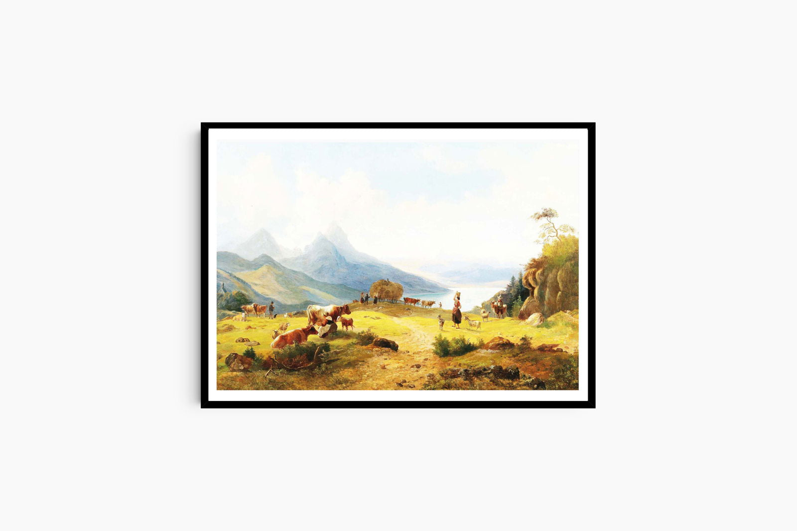 Max Joseph Wagenbauer - An Idyllic Mountain Landscape - Hakyarts