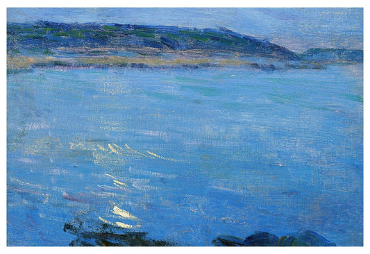 Max Kurzweil - Blue seascape in the moonlight - Hakyarts