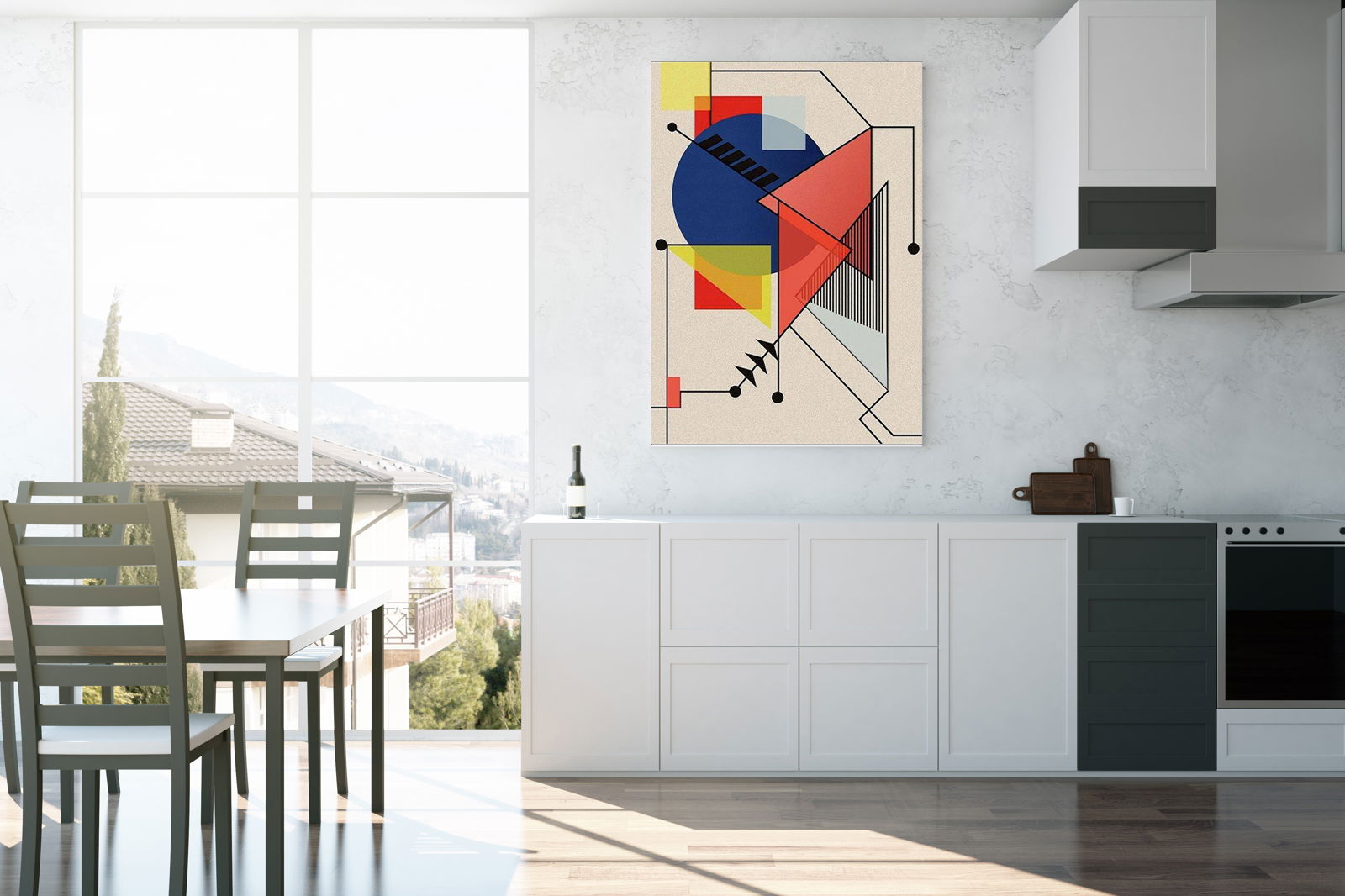 Midcentury Bauhaus Design Poster - Hakyarts