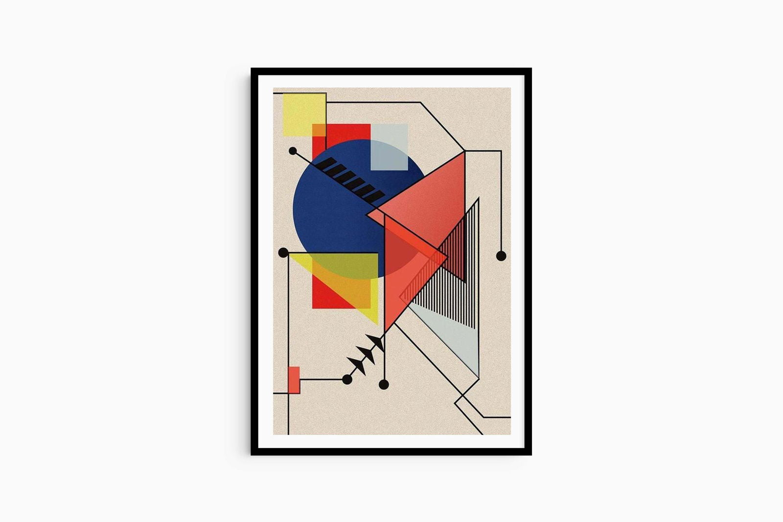 Midcentury Bauhaus Design Poster - Hakyarts