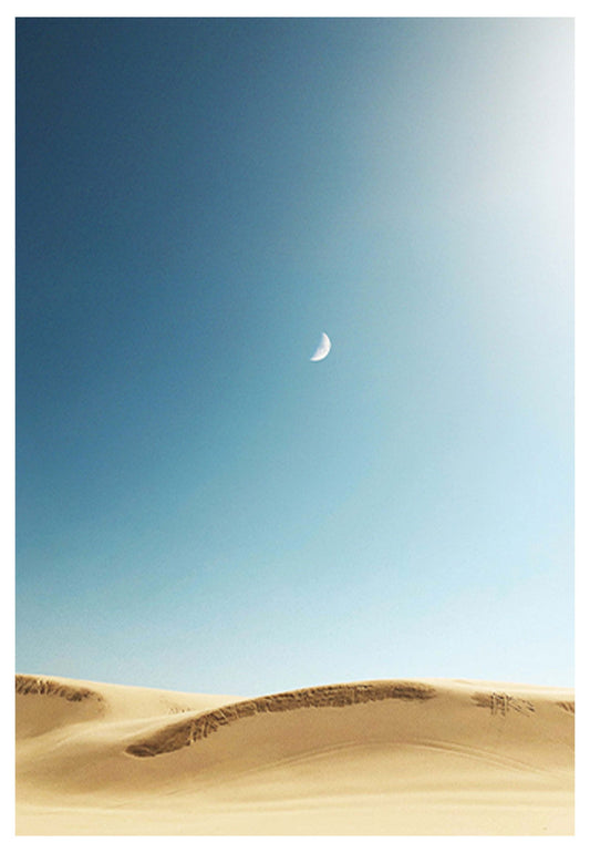 Moon In The Desert Poster - Hakyarts