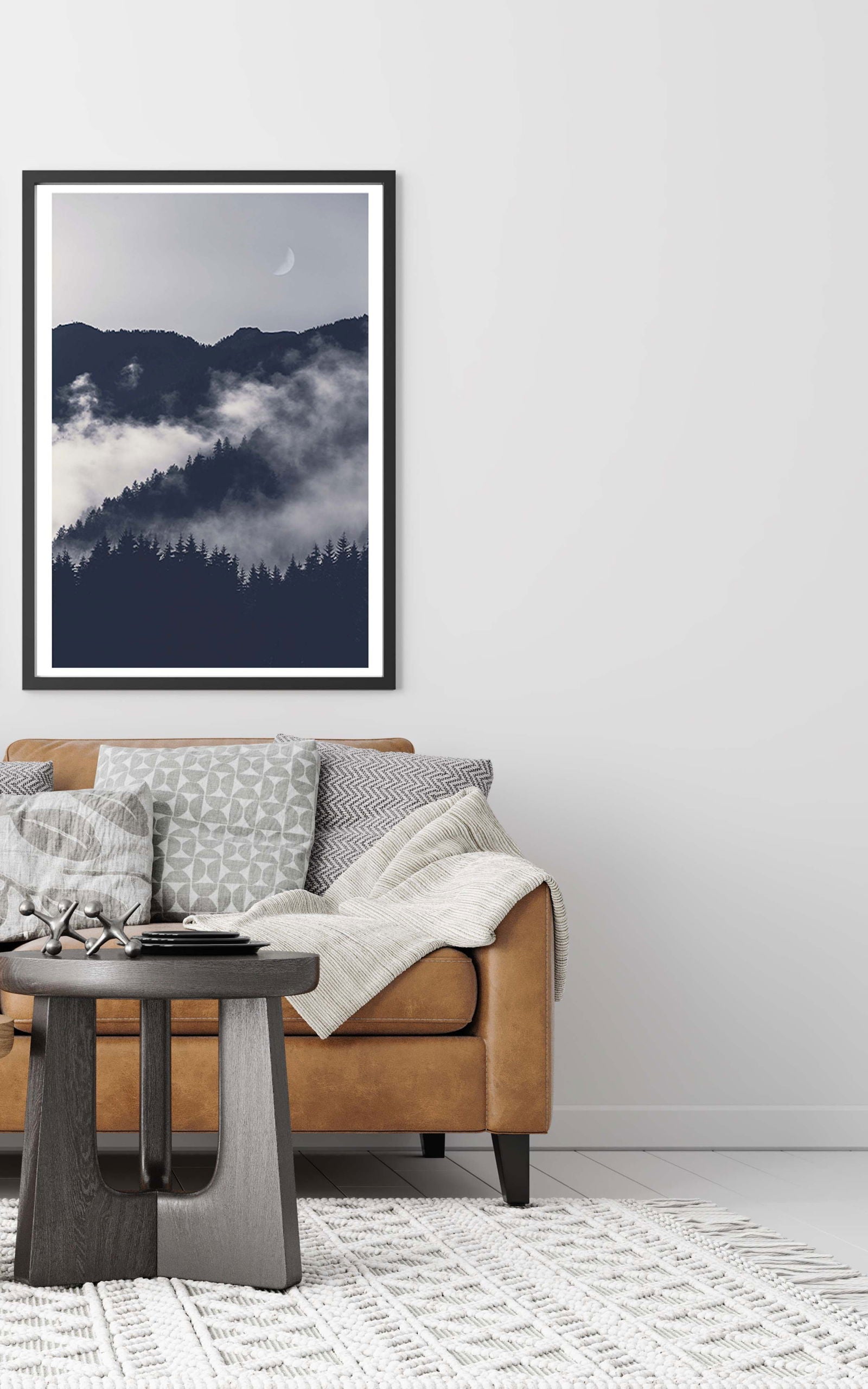 Mountain In A Fog Poster - Hakyarts