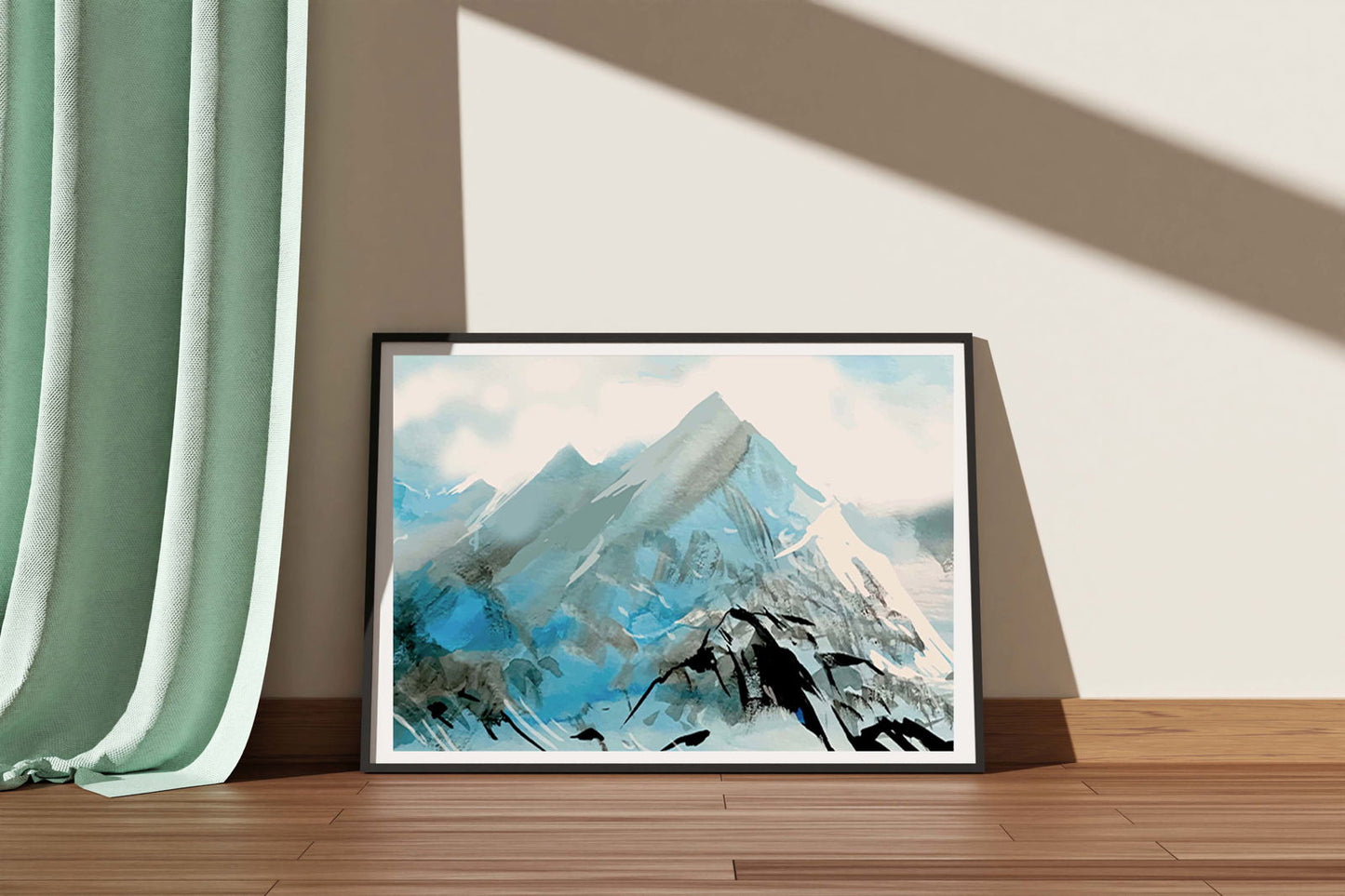 Mountains In Winter Poster - Hakyarts