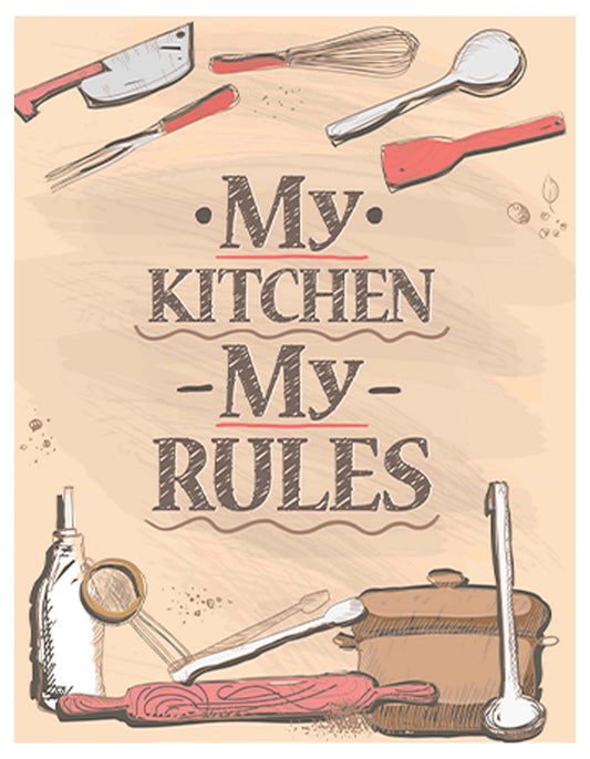 My Kitchen My Rules Poster - Hakyarts