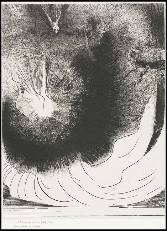 Odilon Redon - And There Fell a Great Star - Hakyarts