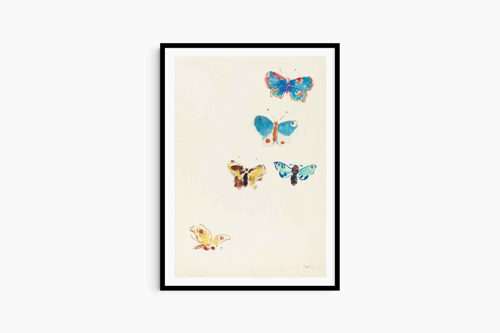 Odilon Redon - Five Butterflies - Hakyarts