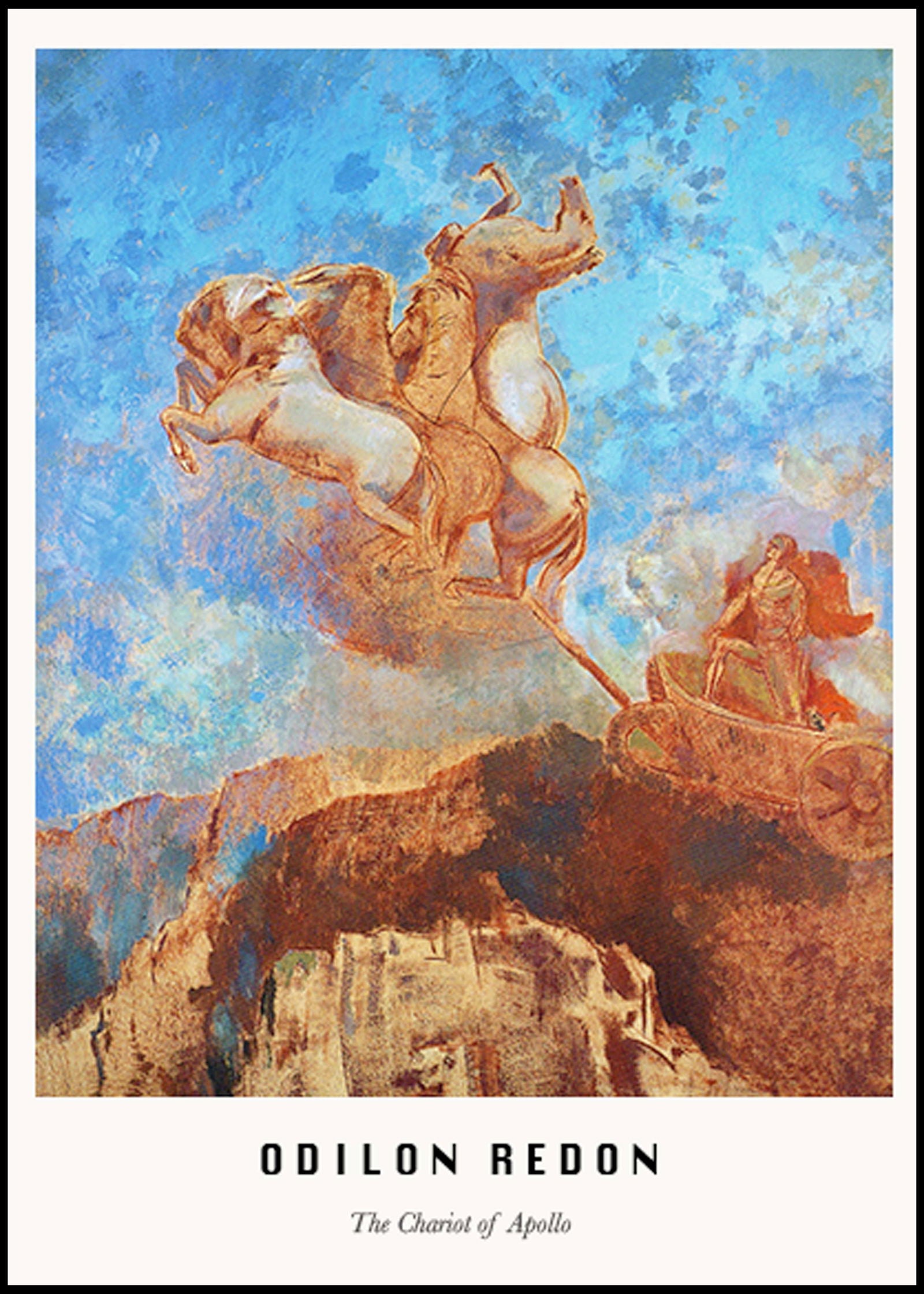 Odilon Redon - The Chariot of Apollo Poster - Hakyarts