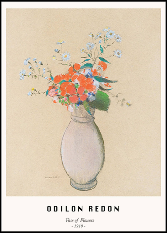 Odilon Redon - Vase de Fleurs Poster - Hakyarts