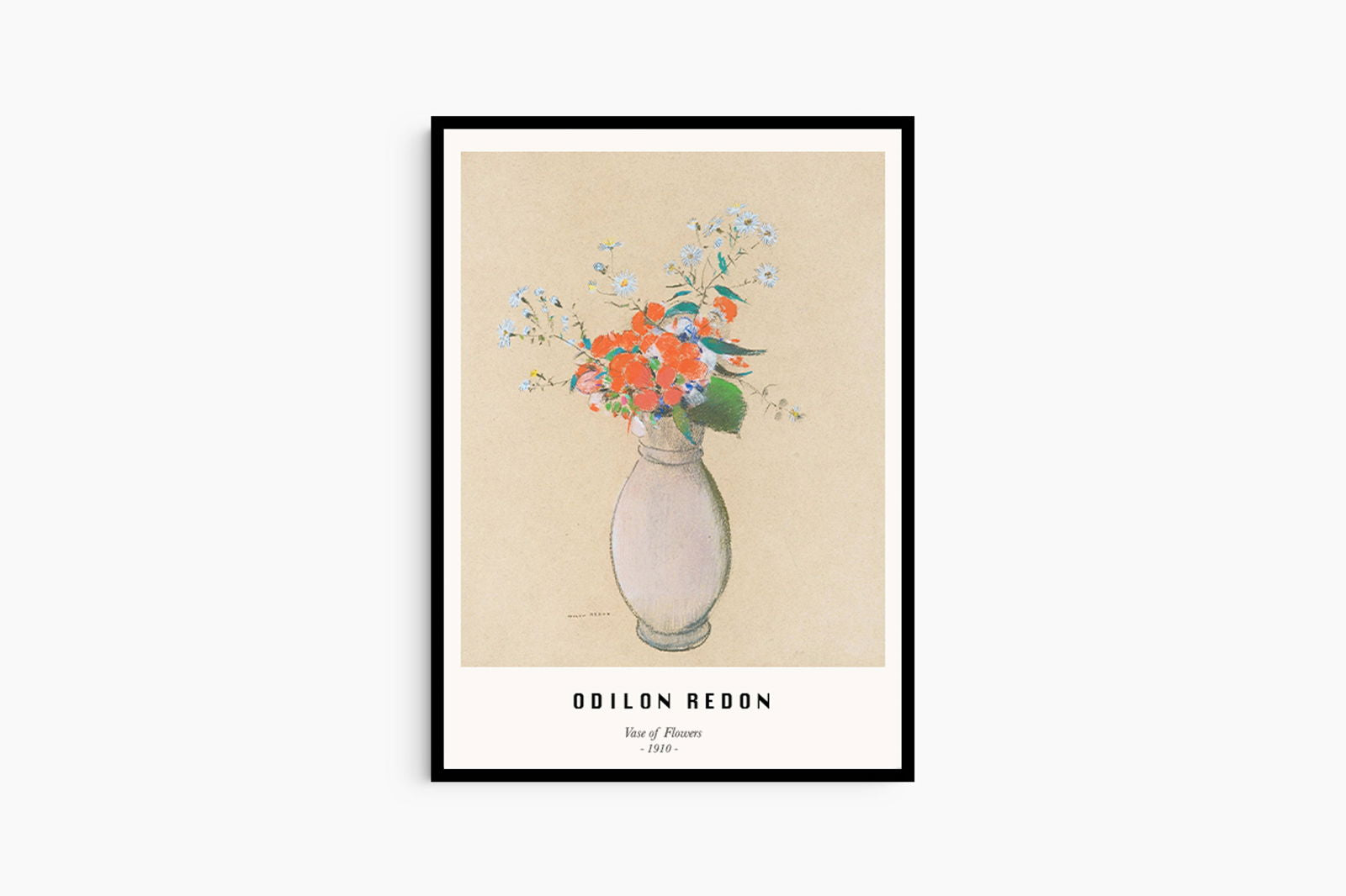 Odilon Redon - Vase de Fleurs Poster - Hakyarts