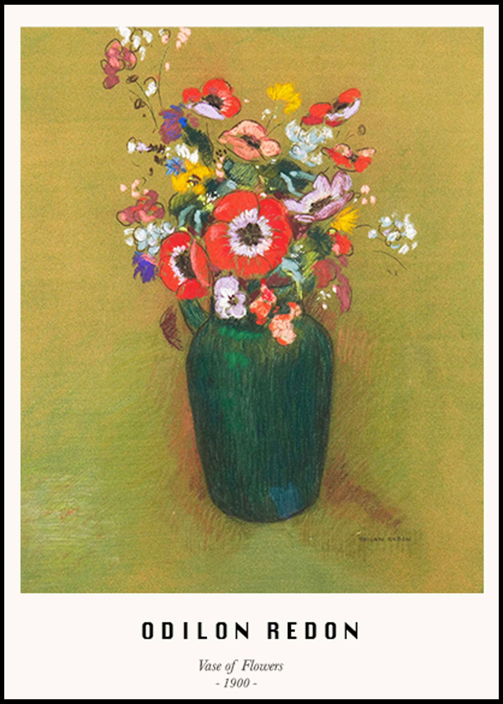 Odilon Redon - Vase of Flowers Poster - Hakyarts