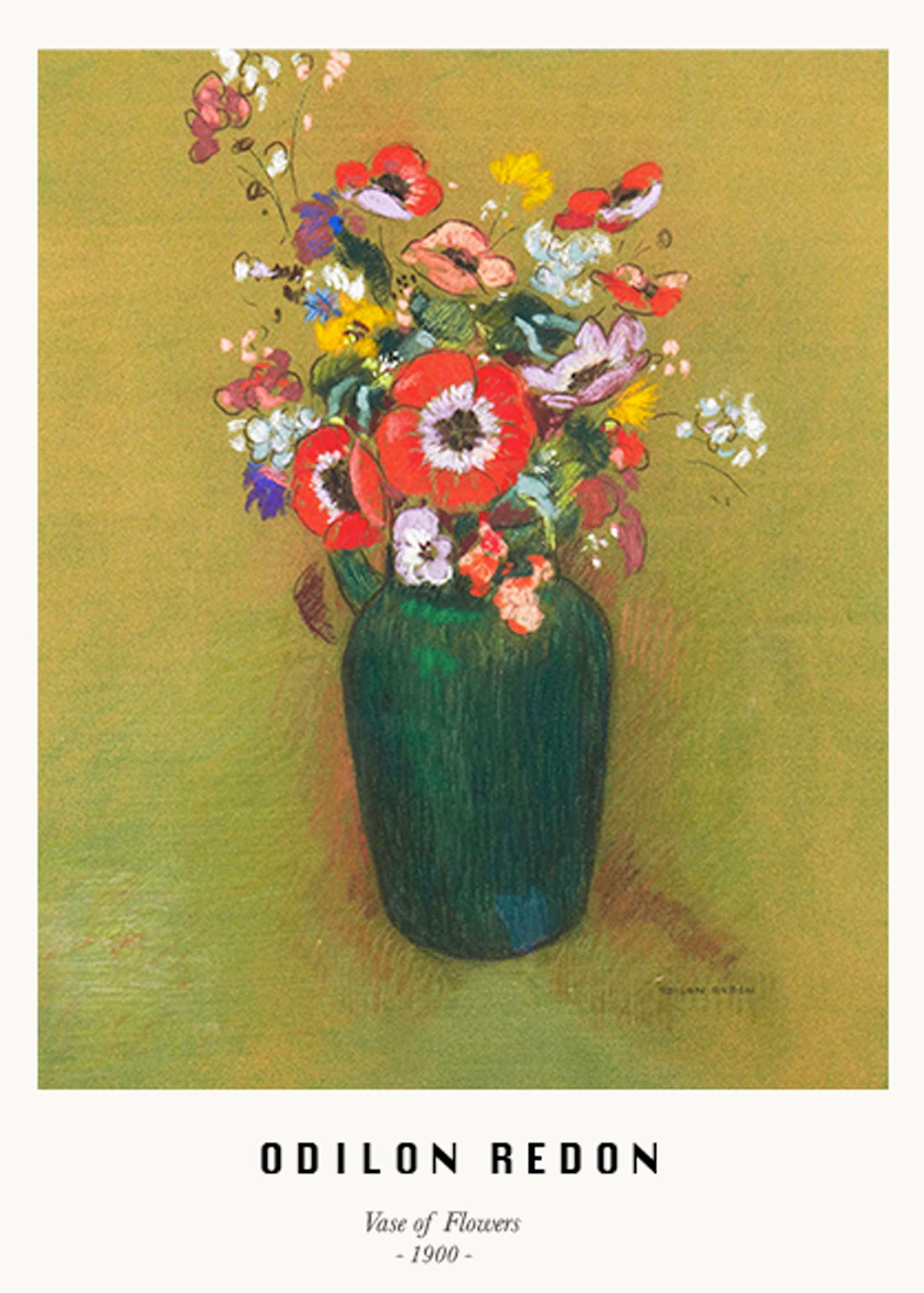 Odilon Redon - Vase of Flowers Poster - Hakyarts