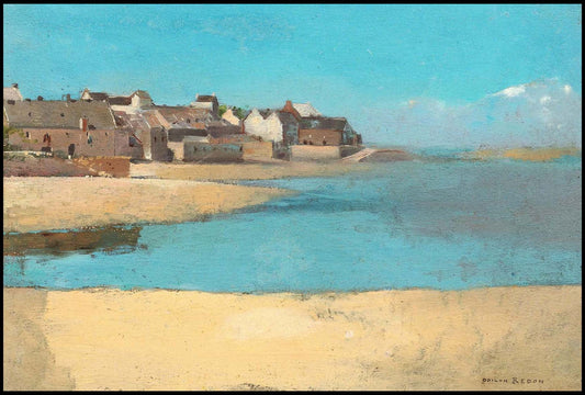 Odilon Redon - Village by the Sea in Brittany - Hakyarts