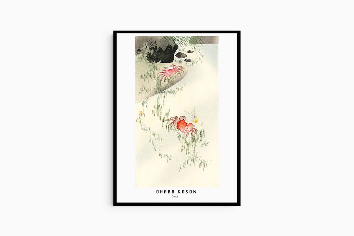 Ohara Koson - Crabs Poster - Hakyarts