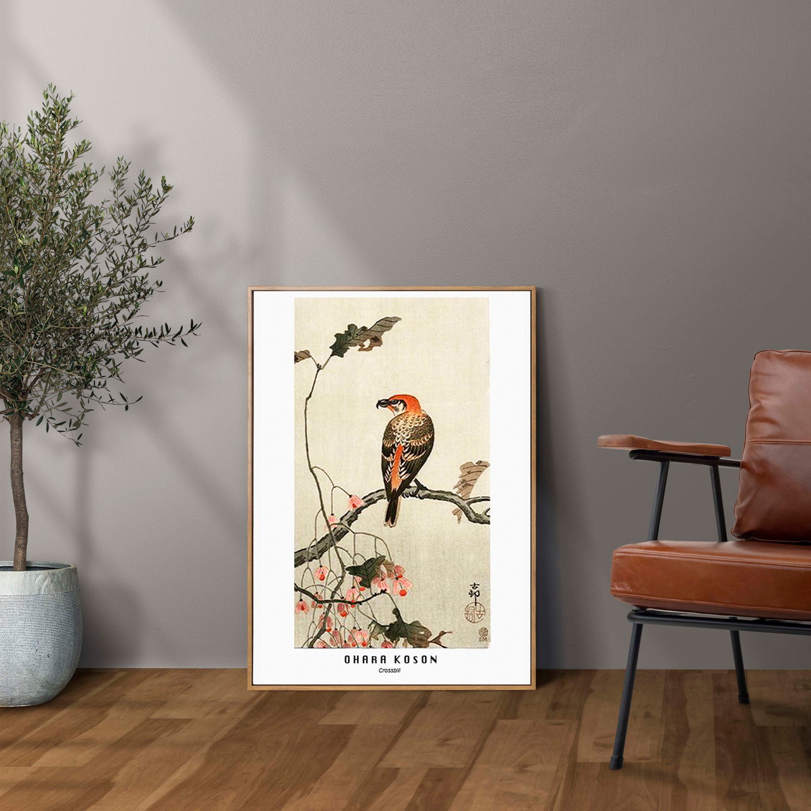 Ohara Koson - Crossbill Poster - Hakyarts