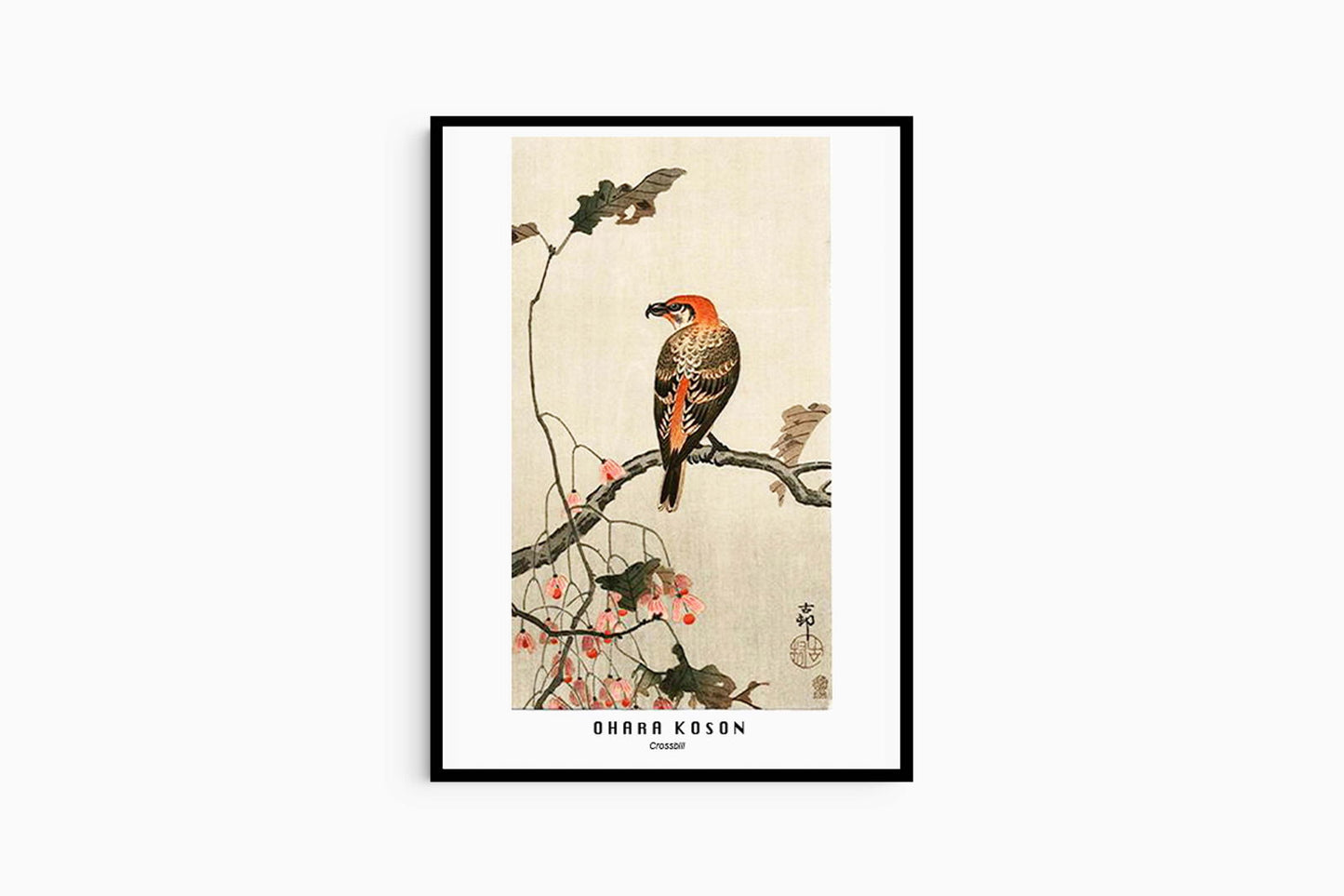 Ohara Koson - Crossbill Poster - Hakyarts