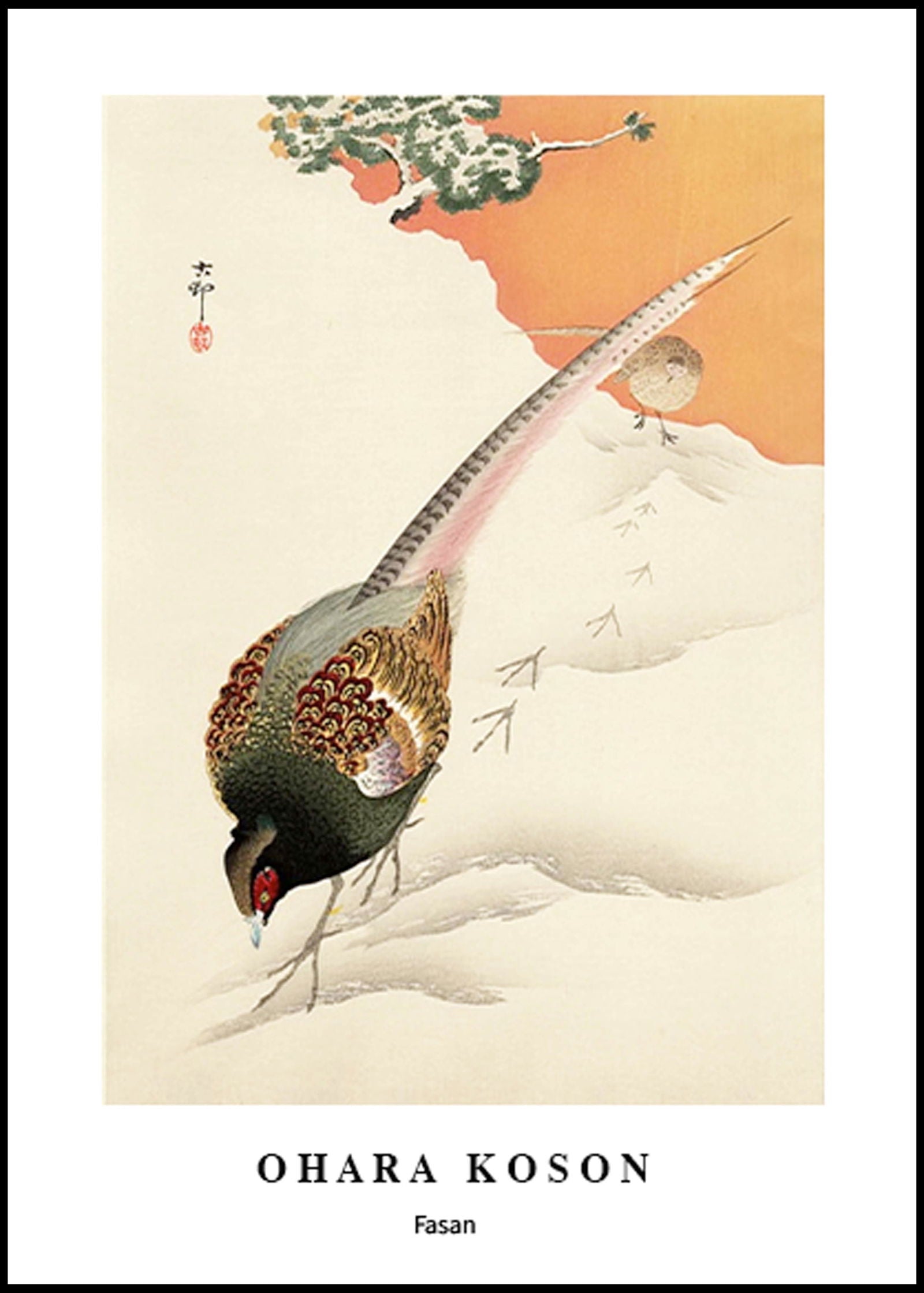 Ohara Koson - Fasan Poster - Hakyarts