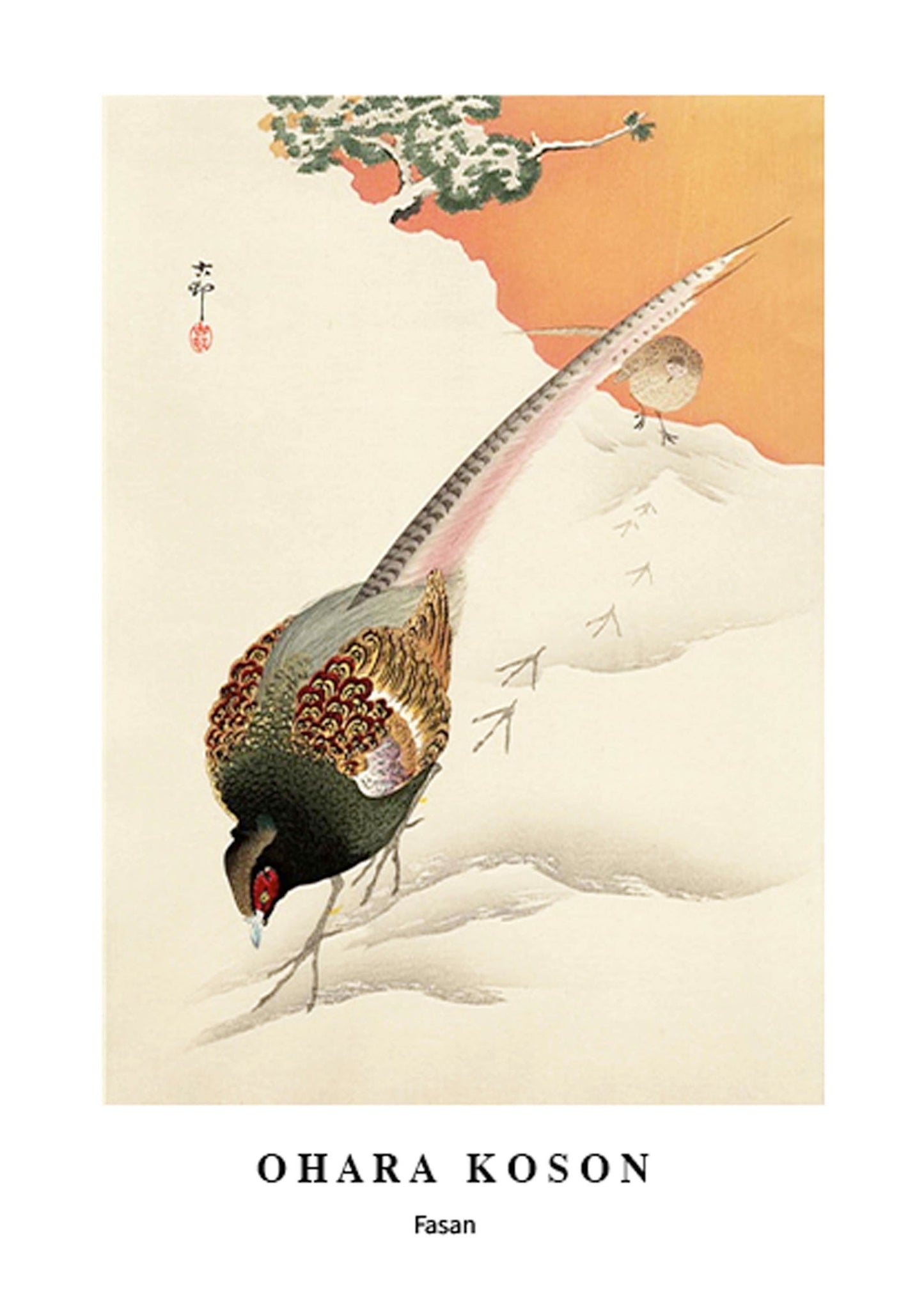 Ohara Koson - Fasan Poster - Hakyarts