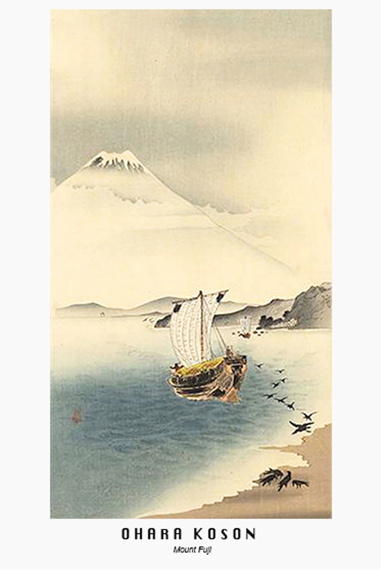 Ohara Koson - Mount Fuji Poster - Hakyarts