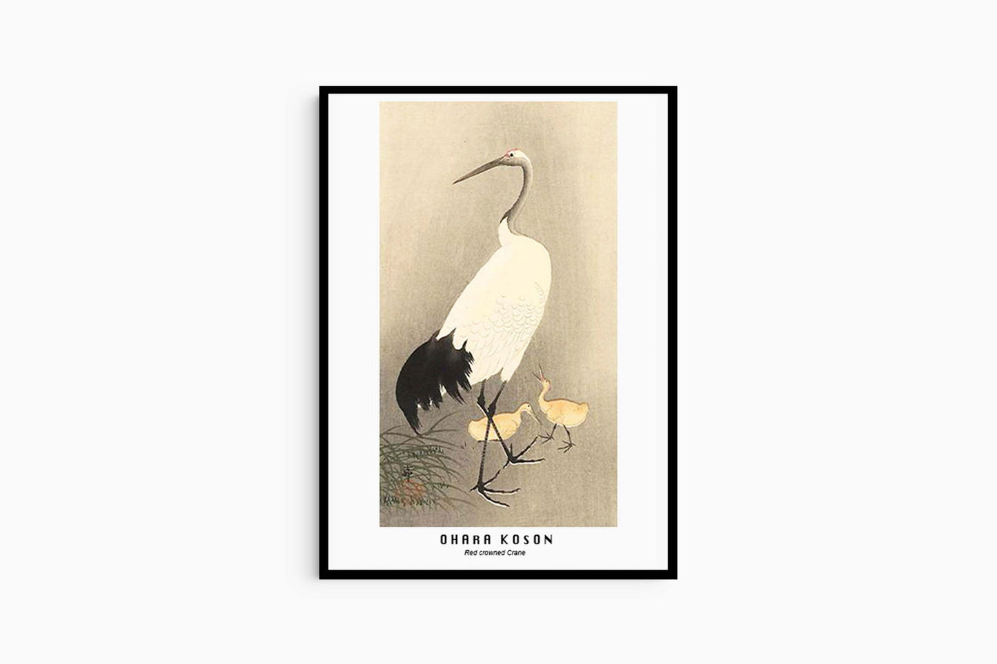 Ohara Koson - Red crowned Crane - Hakyarts