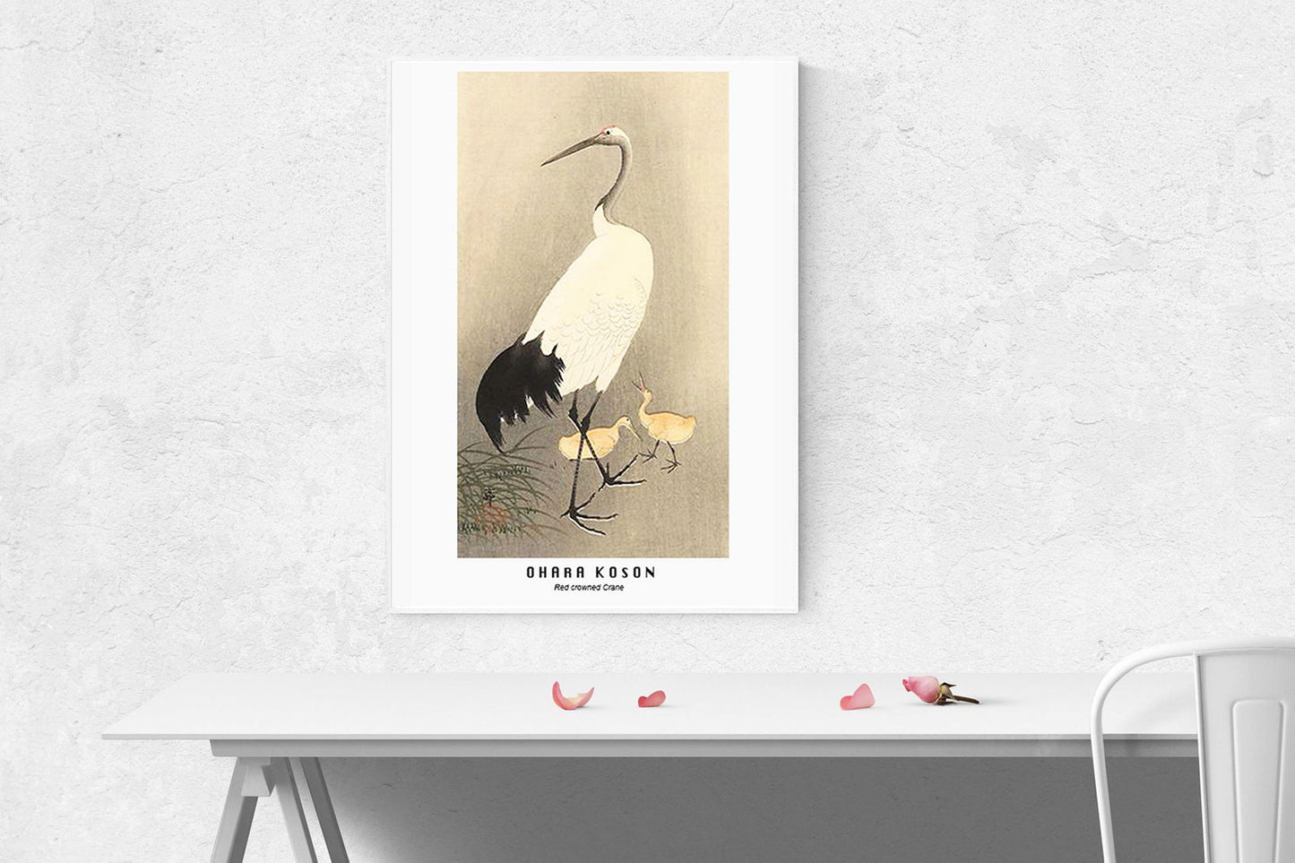 Ohara Koson - Red crowned Crane - Hakyarts