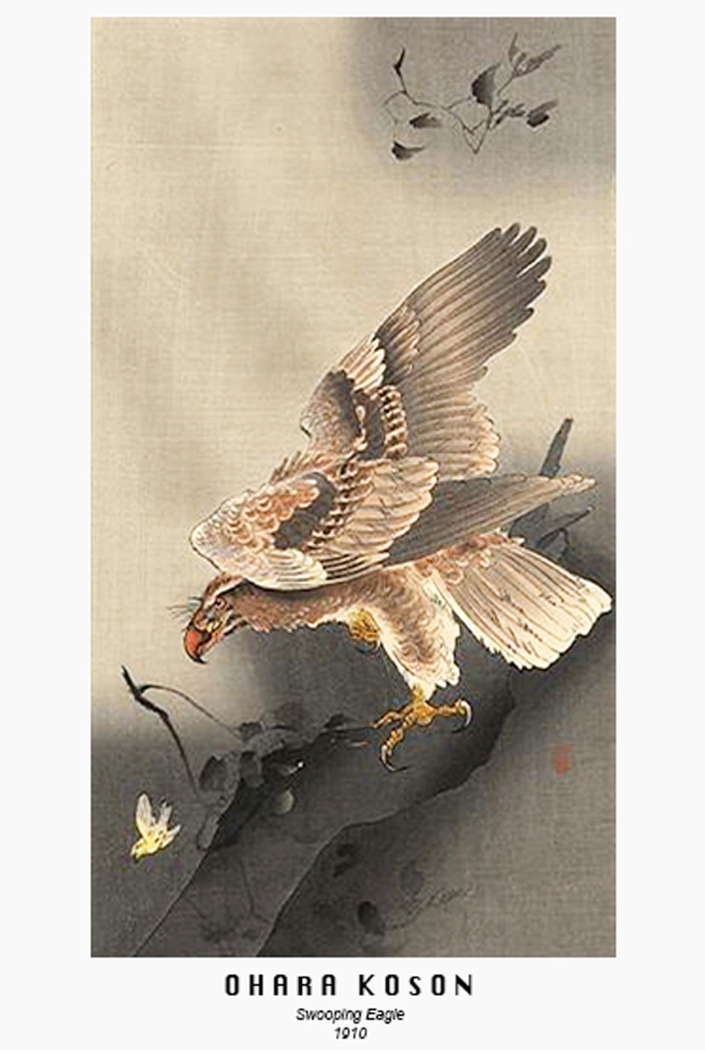 Ohara Koson - Swooping Eagle - Hakyarts