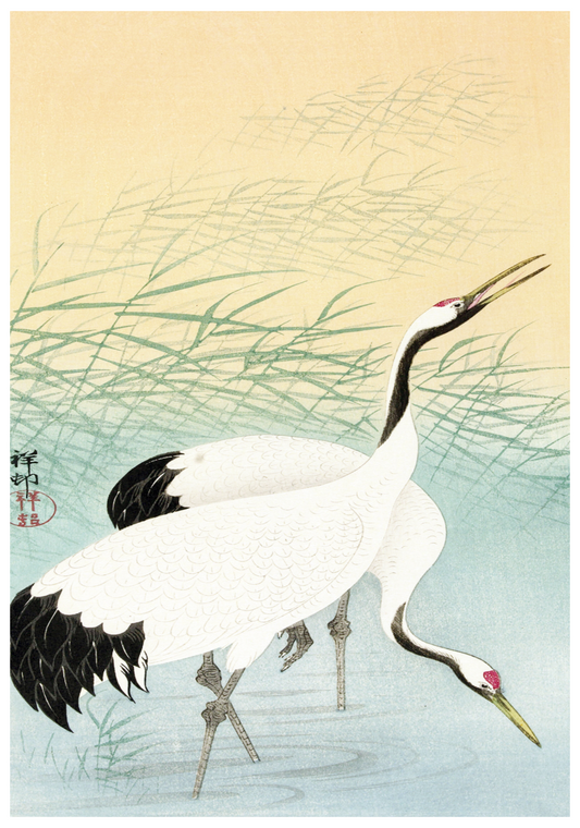 Ohara Koson - Two Cranes - Hakyarts