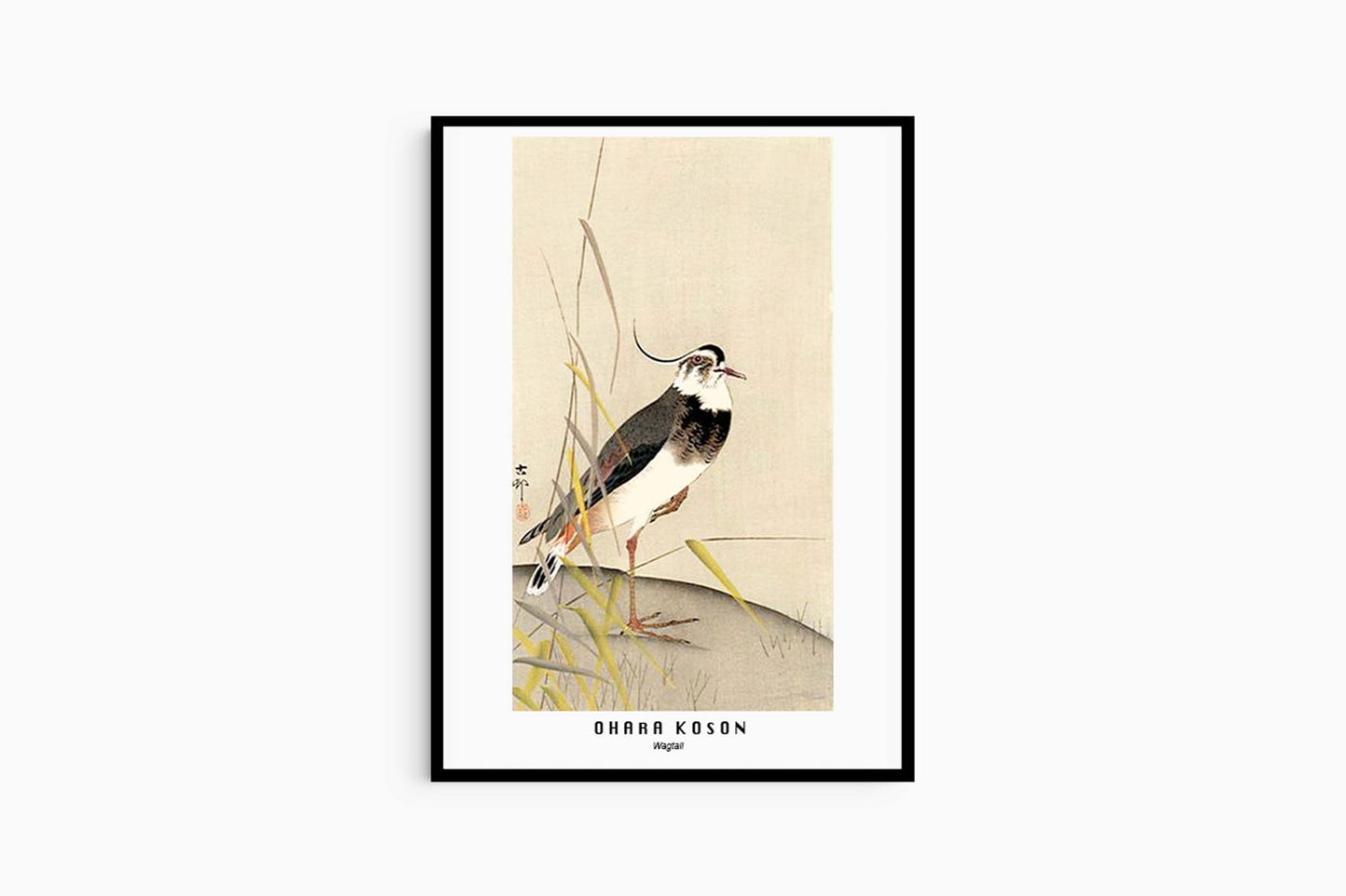 Ohara Koson - Wagtail Poster - Hakyarts