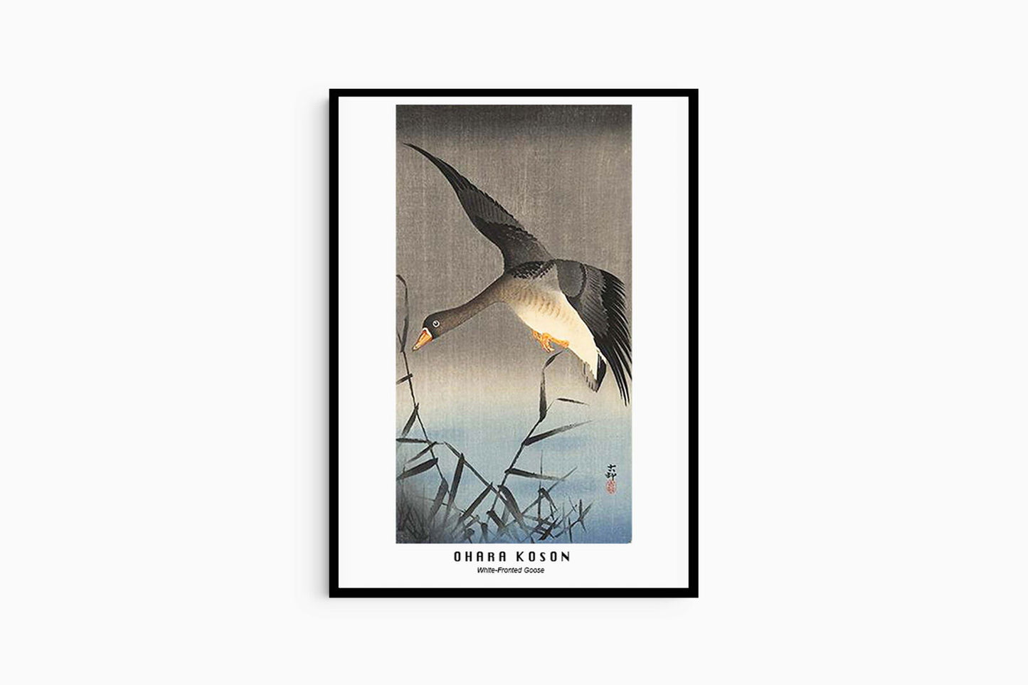 Ohara Koson - White Fronted Goose Poster - Hakyarts