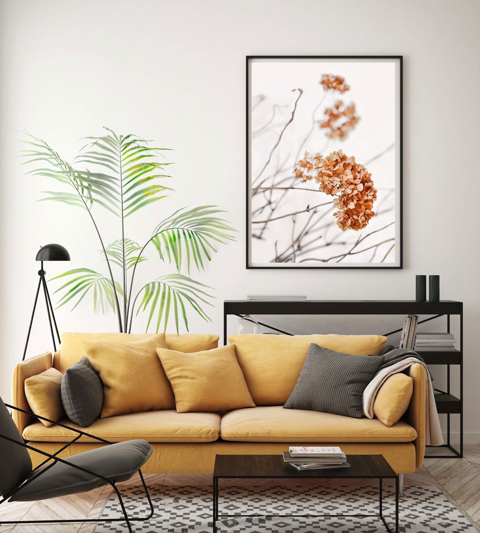 Orange Flowers Poster No2 - Hakyarts