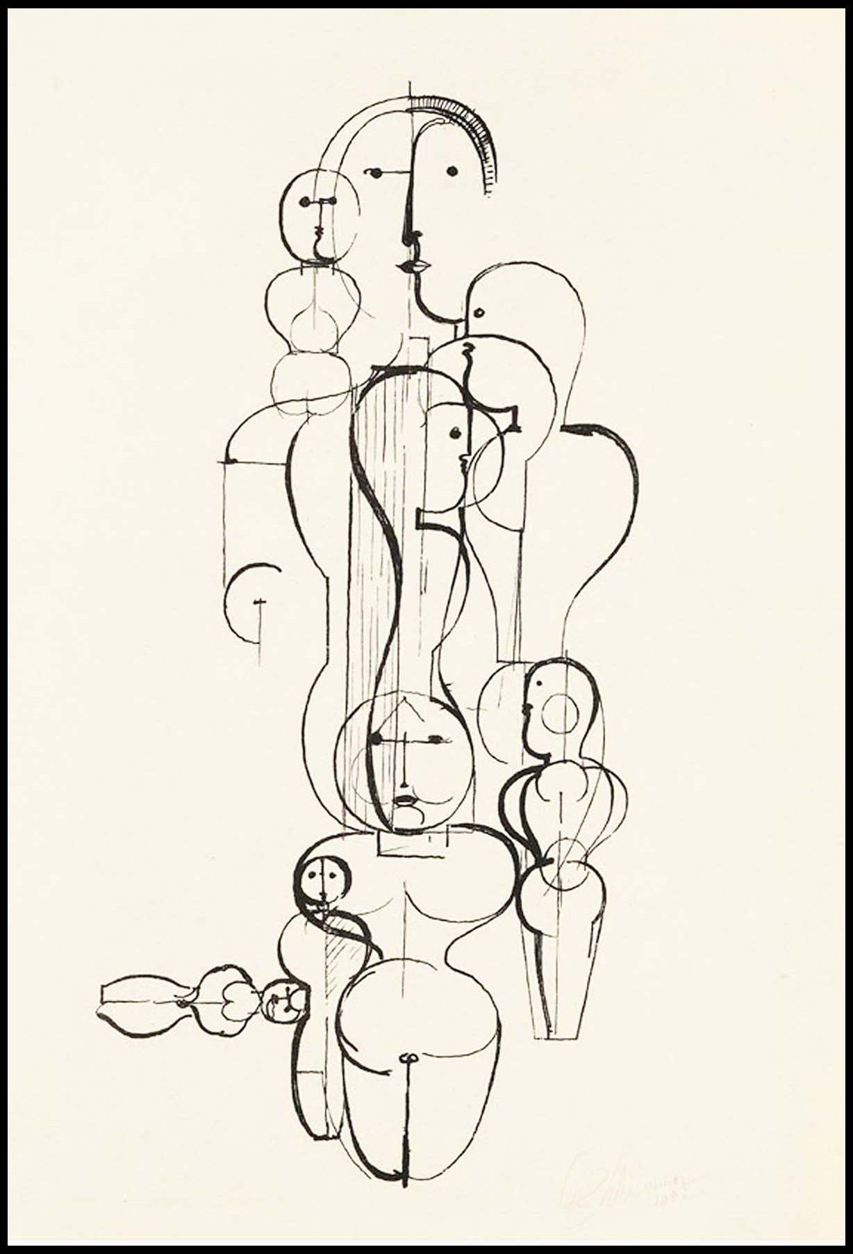 Oskar Schlemmer - Konzentrische Gruppe - Hakyarts