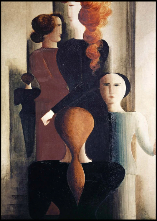 Oskar Schlemmer - Women on Stairway - Hakyarts