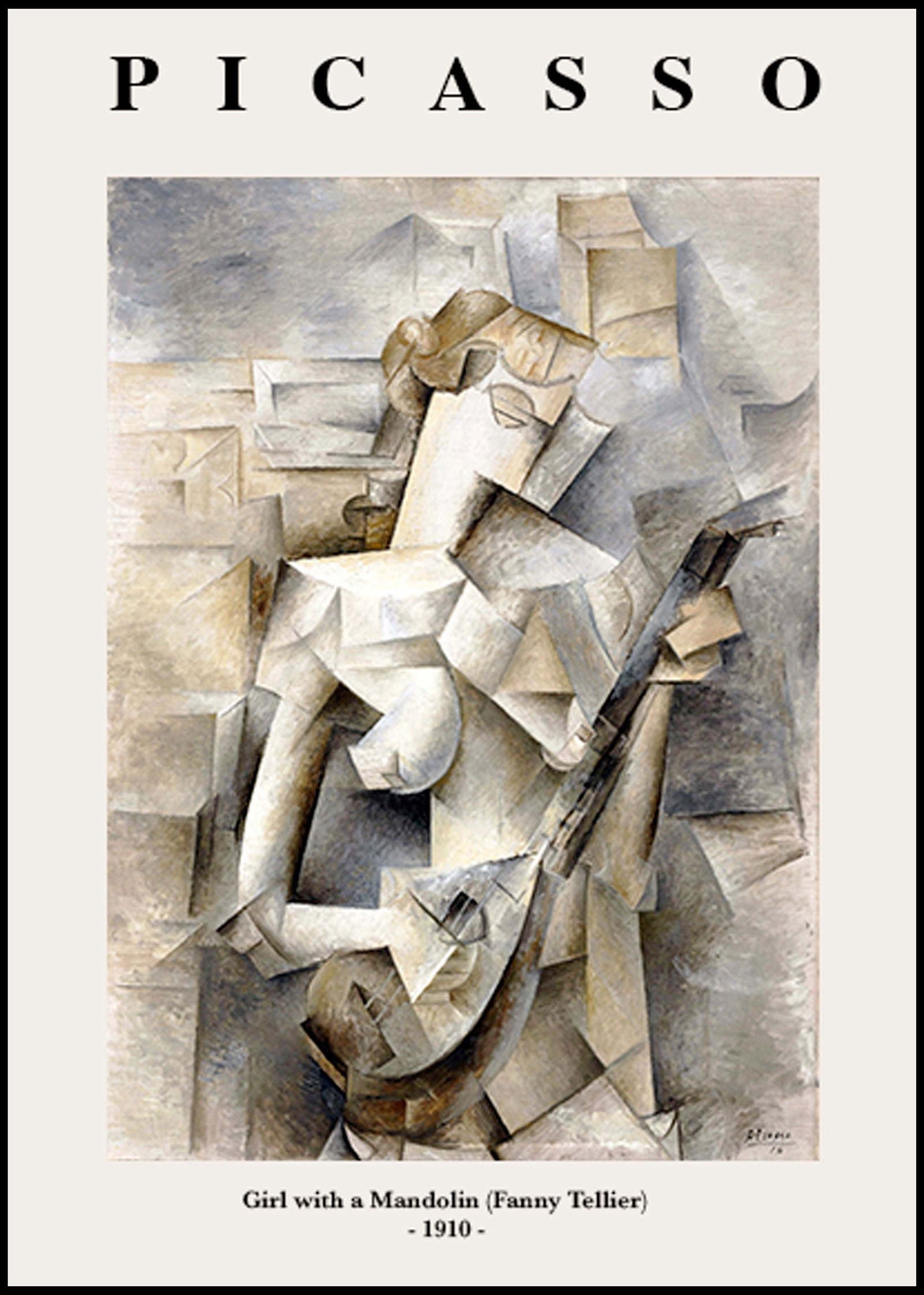 Pablo Picasso - Girl with a Mandolin Poster - Hakyarts