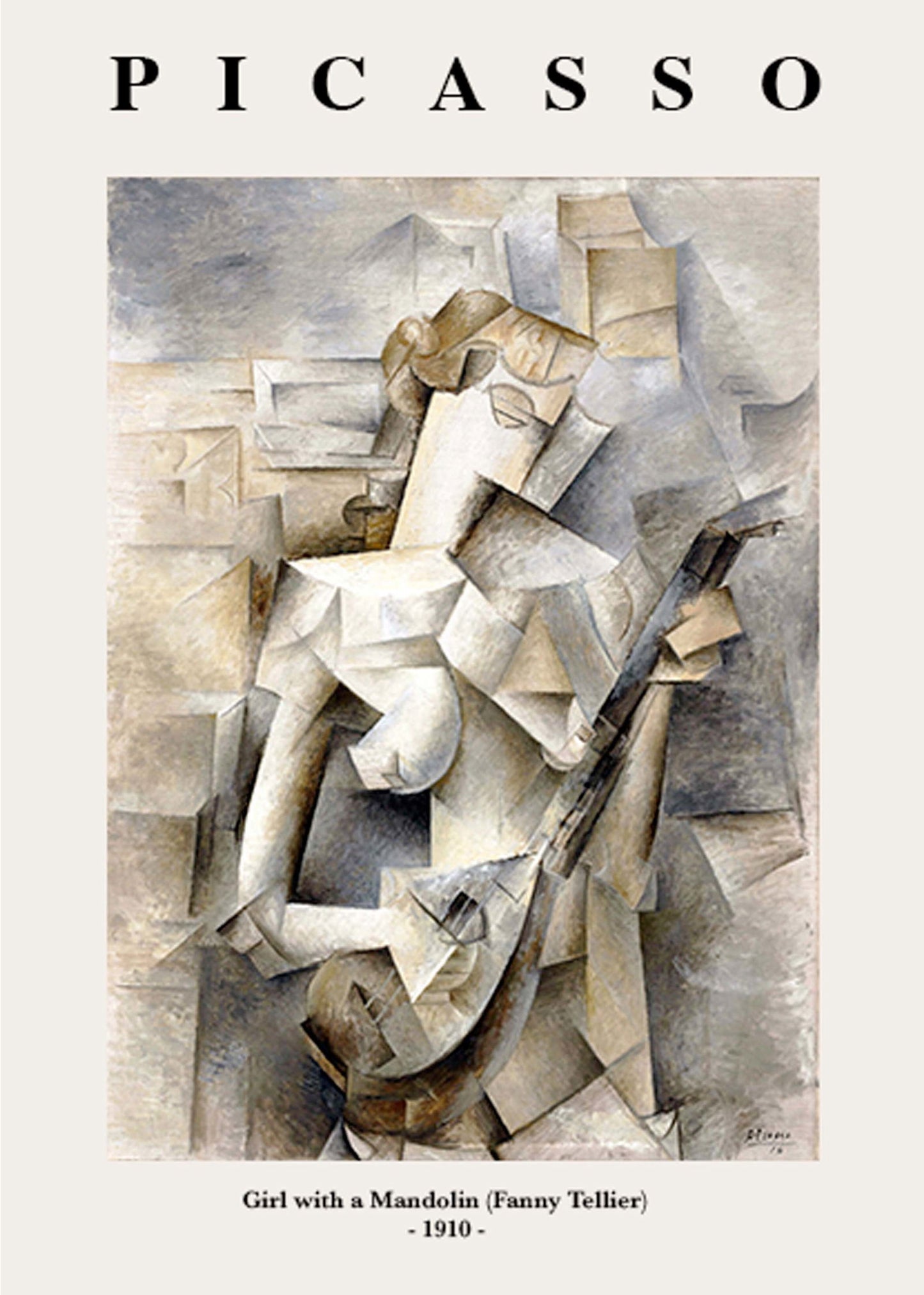 Pablo Picasso - Girl with a Mandolin Poster - Hakyarts