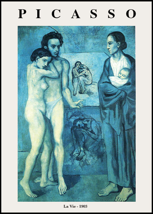 Pablo Picasso - La Vie Poster - Hakyarts