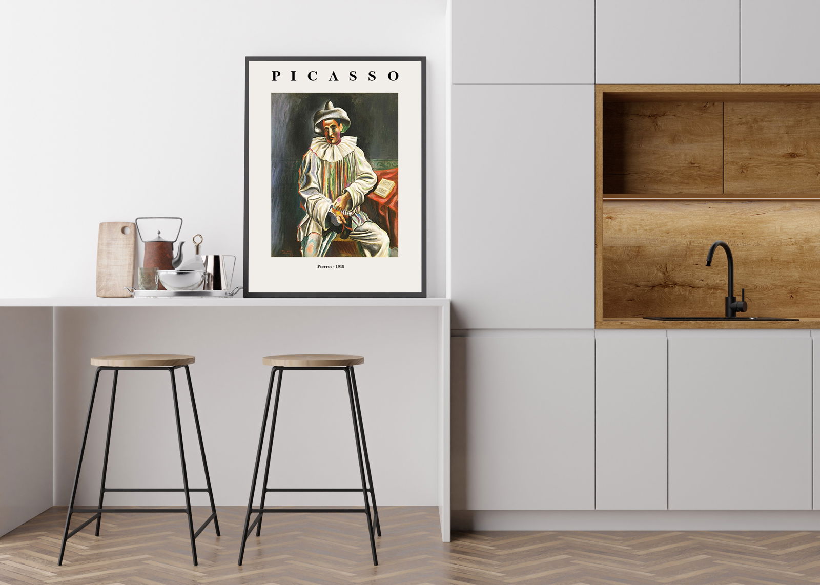 Pablo Picasso - Pierrot Poster - Hakyarts